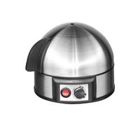 Cuecehuevos clatronic ek 3321, 7 huevos 400 w negro, acero inoxidable