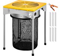 Cueffer 18" Recortadora de Hojas Trituradora Eléctrica de Hierba Picadora de Yerba con Red Cortadora de Hierba con 6 Hojas Cortador de Hierba (18")