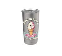 Cuelga allí se pone peor derretir el cono de helado Vaso térmico de acero inoxidable de doble pared
