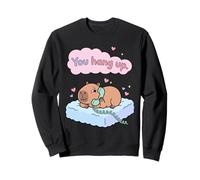 Cuelgas Capibara Pareja Divertida Amor Valentine Meme Sudadera