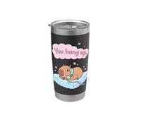 Cuelgas Capibara Pareja Divertida Amor Valentine Meme Vaso térmico de acero inoxidable de doble pared
