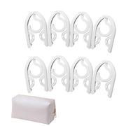 Cuelgas de Viaje - Cuelgas Plegables de Crucero | Conjunto de 8 Perchas Ligeras y compactas, salero de Maleta, Hotel, Campamento, Vacaciones, Senderismo, Dormitorio, Junta de Novias o Viajes