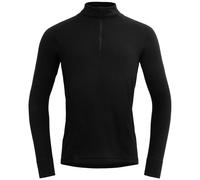 Cuello alto para hombre Devold Duo Active Man Zip Neck Talla: L / Color: negro/gris