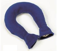 Cuello Bolsa de agua caliente con funda de forro polar, color azul