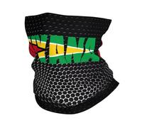 Cuello Bufanda Bandera De Guyana Texto De Guyana Arte De Palabras Prima Pañuelo De Cabeza Secado Rápido Cuello Pañuelo para Motocicleta Mujer Yoga