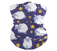 Cuello Bufanda Cartoon Happy Jumping Sheep Calentador De Cuello Multifuncional Bandana Protección UV Pasamontañas para Cámping Senderismo Pesca 25X50CM