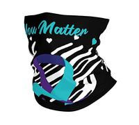 Cuello Bufanda Concientización sobre La Prevención del Suicidio2 Bandana Protección UV Pasamontañas Multifuncional Calentador De Cuello para Adulto Ciclismo Senderismo 25X50CM