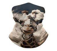 Cuello Bufanda Giraffe In The Clouds Pasamontañas Multifuncional Calentador De Cuello Protección UV Bandana para Cámping Pesca Senderismo 25X50CM