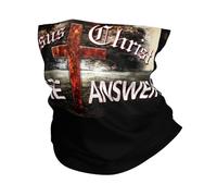 Cuello Bufanda Jesucristo Es La Respuesta Pasamontañas Protección UV Bandana Multifuncional Calentador De Cuello para Senderismo Ciclismo Cámping 25X50CM