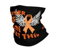 Cuello Bufanda Juntos Podemos Vencer Esto: Leucemia Calentador De Cuello Durable Bandana Respirable Pasamontañas para Adulto Senderismo Cámping 25X50CM