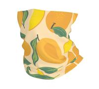 Cuello Bufanda Mango Tropical Nature Naranja Viento Polvo Prueba Calentador De Cuello Elegante Bandana para Yoga Hombre Motocicleta