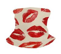 Cuello Bufanda Marcas De Besos De Lápiz Labial Rojo En Crema Bufanda Facial Durable Secado Rápido Cuello Pañuelo para Pesca Hombre Yoga 25X50Cm