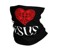 Cuello Bufanda Yo Amo A Jesús Pasamontañas Antideslizante Bandana Durable Calentador De Cuello para Cámping Ciclismo Correr 25X50CM