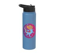 Cuello Con Volantes Lagarto Reptil Lagarto Dragón Animal Stainless Steel Insulated Water Bottle