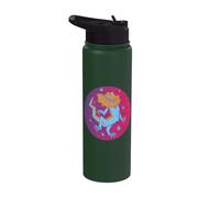 Cuello Con Volantes Lagarto Reptil Lagarto Dragón Animal Stainless Steel Insulated Water Bottle