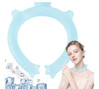 Cuello Cooling Tube, Reutilizable Ice Ring Wrap, Heat Neck Scarf, 6,3 x 4,53 x 0,98 pulgadas, Hands Wearable Design, Instant Cooling, for Running, Hiking, Camping, School, Gym, Outdoor Use, azul, Se