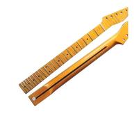 cuello de guitarra 21 Trastes De Una Pieza, Piezas De Accesorios Para El Cuello De Guitarra Eléctrica De Color Amarillo De Arce Flameado