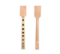 Cuello de guitarra de 22 trastes, diapasón de arce de 24,75 pulgadas, cabeza de paleta con incrustaciones de bloque de encuadernación, piezas de guitarra DIY sin terminar