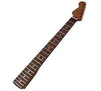 Cuello de guitarra de arce de 21 trastes izquierdos, radio de 14 pulgadas, diapasón de arce amarillo brillante para piezas de guitarra Fender Strat