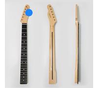 Cuello de guitarra de arce prémium para guitarras Fender Telecaster, 22 trastes medianos jumbo, diapasón de palisandro, varilla de armadura ajustable, reemplazo/actualización para guitarras