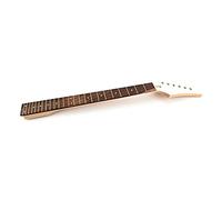 Cuello de guitarra eléctrica de 24 trastes con incrustaciones de puntos, cuello de guitarra sin terminar, accesorio de guitarra de arce y palisandro