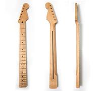 Cuello de guitarra eléctrica de arce prémium para Fender Stratocaster, 22 trastes medianos jumbo, radio de 14 pulgadas, tuerca de hueso, agujeros de afinador de 10 mm, cuello de guitarra eléctrica