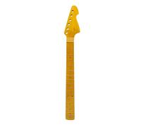 Cuello de guitarra eléctrica, diseño de tigre a rayas, 21 trastes, 64,8 cm, color amarillo arce para guitarra de construcción