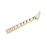 Cuello de guitarra sin terminar con incrustaciones de 24 trastes, arces, mástil de guitarra eléctrica, piezas de instrumento musical, instrumento de cuerda eléctrica de madera, herramienta Luthiers