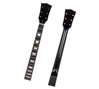 cuello de guitarra sin terminar Diapasón De Cabeza De Paleta De Cuello De Guitarra Eléctrica De 22 Trastes Para Piezas De Guitarra Eléctrica