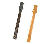 cuello de guitarra sin terminar Mástil De Guitarra Eléctrica, 24 Trastes, Mango De Arce, Diapasón De Palisandro, Piezas De Guitarra