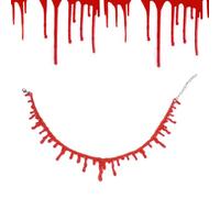 Cuello de necklace-vampire, halloween-schmuck | Cadena realista de caída de sangre para mujeres y niñas, disfraces para el aspecto de vampiros, fiesta de terror y revestimiento espeluznante, caucho su