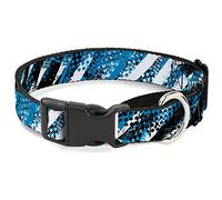 Cuello de Perro con diseño de Conejo de Color Azul Martingal, 2,5 cm de Ancho, para Cuello Mediano, de 28 a 43 cm