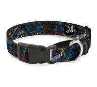 Cuello de Perro Martingale de Buckle-Down con Texto Dead Men Tell No Tales C/U Turquoise, 3,8 x 40 x 58 cm