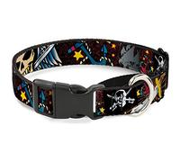 Cuello de Perro Martingale de Buckle-Down Dead Men Tell No Tales Black, 2,5 x 28 x 43 cm, tamaño Mediano