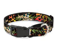 Cuello de Perro Martingale de Buckle-Down Death or Glory C/U Black, 2,5 x 38 x 66 cm/Grande