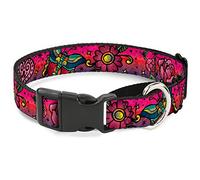 Cuello de Perro Martingale de Buckle-Down Love Kills C/U Pink, 2,5 x 28 x 43 cm, tamaño Mediano