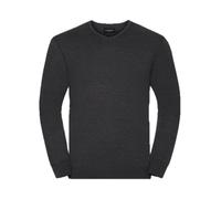 Cuello de Pico Cotton Mezcla Jersey Gris Negro Azul Russell Collection En V