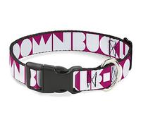 Cuello de plástico blanco y rosa con forma de plumón, 2,5 cm de ancho, para cuellos de 38 a 66 cm