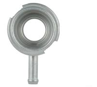 Cuello de relleno de radiador de acero de 43 mm con diámetro interior de 21,5 mm. Diseñado para instalación soldada en tanques de refrigeración estilo OEM