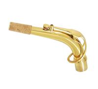 Cuello de saxofón Alto de latón Saxofón Alto Cuello de saxofón con Grasa de Corcho de Tela Limpia para Accesorios de saxofón Alto