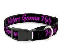 Cuello Grande de 45 a 81 cm con Gema Negra y Fucsia Martingale para Perro, 3,8 cm de Ancho