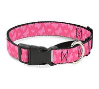 Cuello Grande de 45 a 81 cm, diseño de Mariposas, Color Rosa, para Perro Martingale
