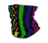 Cuello Pañuelo Bandera del Jardín del Día De La Carrera Bandera LGBT Arcoíris De Estados Unidos Gay Lesbiana Protección Solar Polainas De Cuello Unisexo Bandana para Ciclismo Motocicleta