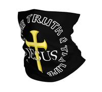 Cuello Pañuelo Jesús Es El Camino La Verdad La Vida Respirable Cuello Bufanda Prima Pañuelo De Cabeza para Yoga Motocicleta Caza
