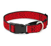 Cuello pequeño con Hebilla de Elefante, Color Rojo Martingale para Perro, 3,8 cm de Ancho, para Cuello de 33 a 46 cm