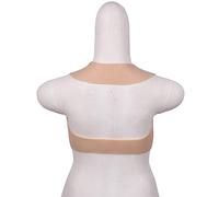 Cuello Redondo Silicona Transexualidad De Mama Falsa Ligera Sujetador Silicona Tetasde Silk Cotton Fill C Cup (2 Asian Yellow)