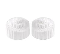 CUEMOON 100 unidades de tapones para hemorragias nasales para niños, rollo de algodón absorbente natural, cierre rápido, tapones de gasa dentales, rodillos para sangrado nasal