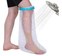 CUEMOON Cubierta impermeable de escayola de pierna, protección para pierna escayola ducha adulto reutilizable cubierta impermeable