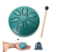 CUEMOON Tambor Tongue de acero, 3 pulgadas, 6 tonos, con baquetas para niños