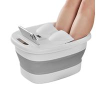 Cuenca de baño de pies - Tina de remojo de pie | Pedicure Bowl | Cesta de lavandería plegable Masaje inferior Massaje cubo con tapa Massaces de fondo de pies Canasta